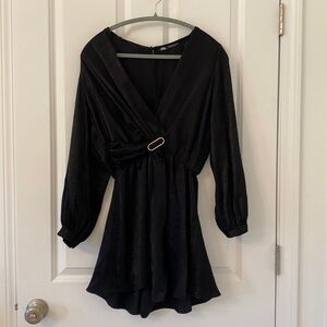 Long Sleeve Black Romper